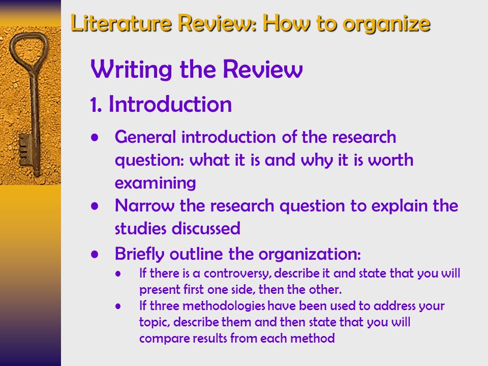 Learn how to write a review of literature.
